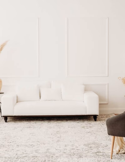 Boudoir Studio München - Weiß clean Ecke mit Sofa