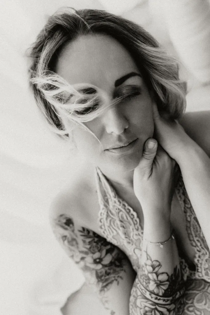 sinnliches Boudoirfoto einer